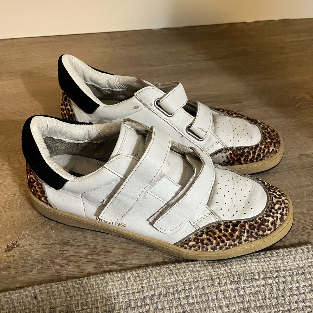 Vintage Havana White and Leopard Sneakers